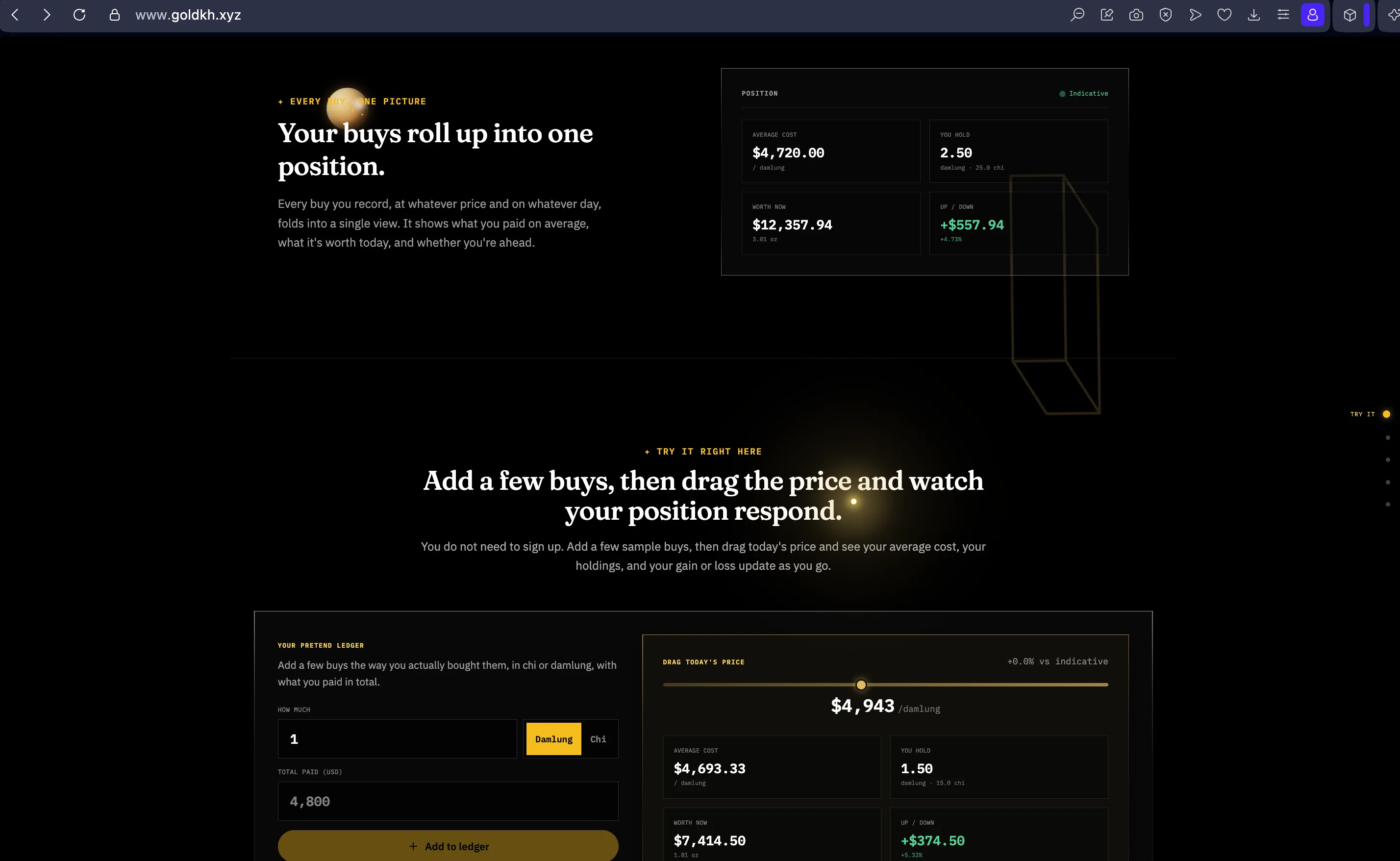 GoldKh project screenshot